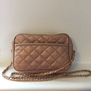 Metallic Rose Crossbody
